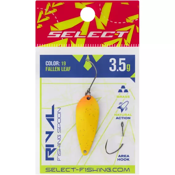 Блешня Select Rival 3.5g 34mm #19 Fallen Leaf, Вага блешні: 3.5, Колір блешні: #19 Fallen Leaf, фото , изображение 2